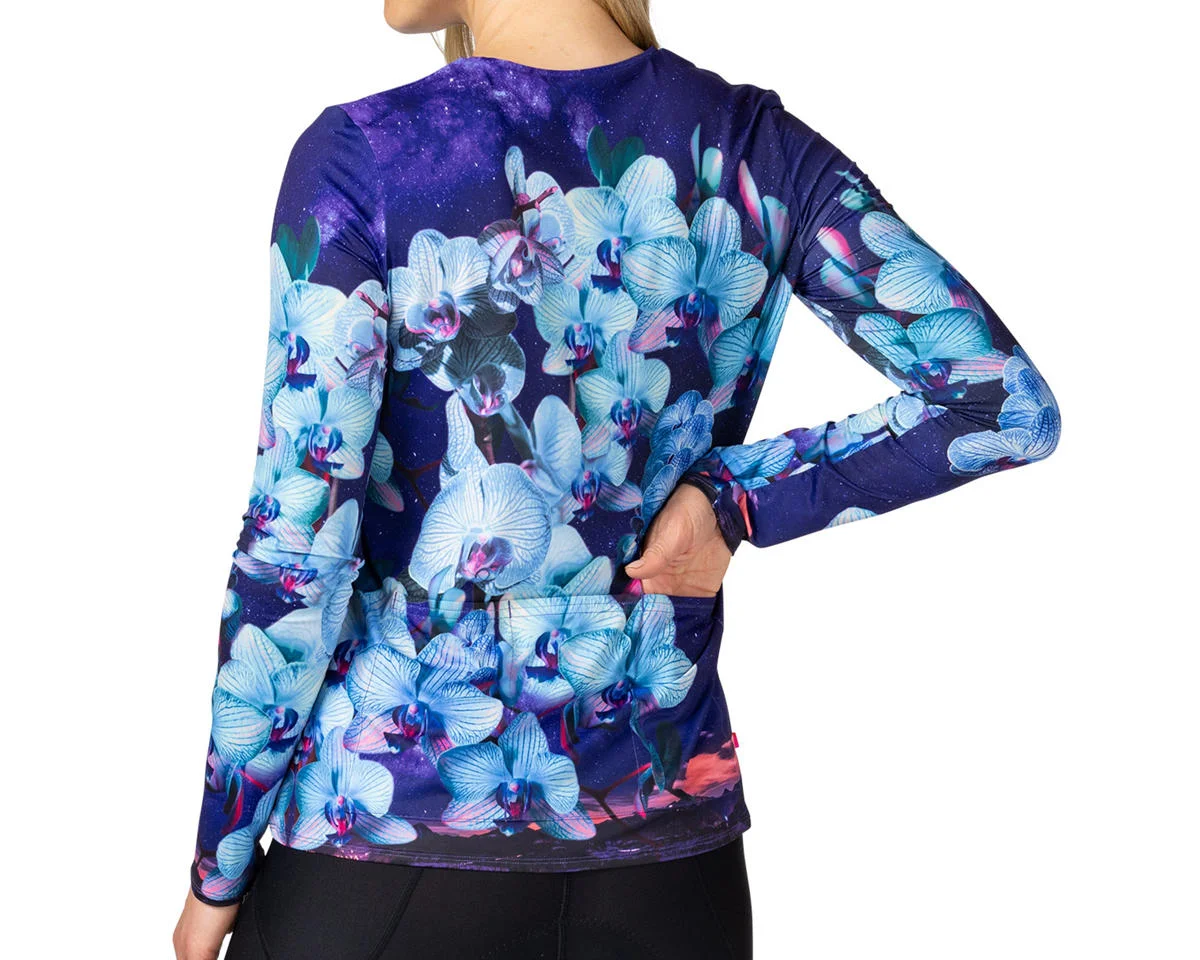 Terry Women's Soleil Flow Long Sleeve Top (Nightbloom) (S)